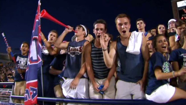 A sell-out crowd filled the $60 million Eagle Stadium in Allen for the high school's first game in the state-of-the-art facility.
