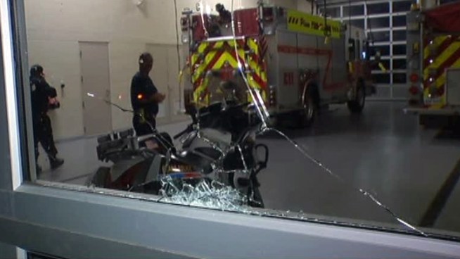 Plano police say they do not think gunshots that hit a fire station near a elementary school were fired intentionally.