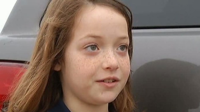 Students at Crosby Elementary School in Forney, like Cassidy Southall, are excited to head back to class Monday after a tornado damaged their school last Tuesday.