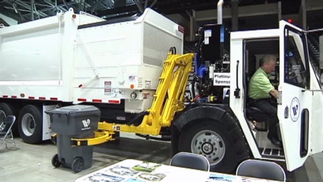 The future of solid waste technology was discussed at a conference in Garland, exhibitors showcases the latest in trash collection trucks and more.
