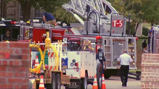 McKinney fire officials say one person was taken to the hospital after a contractor crew broke a gas line in a McKinney neighborhood.
