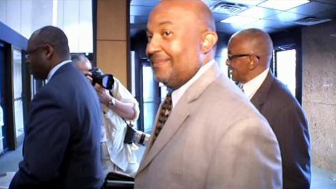 Former Dallas Cowboy Pettis Norman and Jon Edmonds appeared before the grand jury investigation Dallas County Commissioner John Wiley Price.