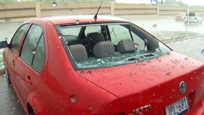 Large hail fell across Dallas County, damaging cars and skylights, including some skylights at NorthPark Center. Parts of Northeast Dallas were some of the areas hardest hit.