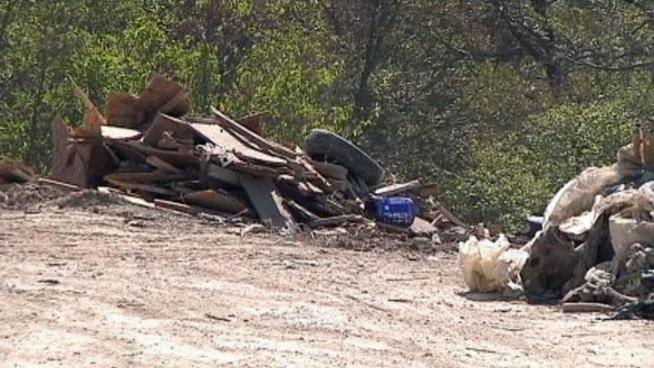 The City of Fort Worth is cleaning up an illegal dump site created by two property owners and a city contractor after debris nearly hit Saint Demetrios Greek Orthodox Church.