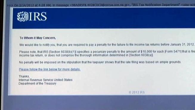 The IRS says identity thieves are using logos and colors that make their phishing emails look more legitimate.