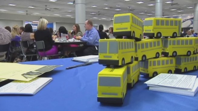 The Irving Independent School District has 345 new teachers this year, they spent Monday getting ready for class with a back-to-school luncheon.