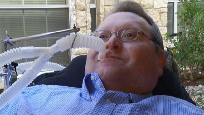 Joseph Rowe says Plano Police Officer Shane Pace saved his life when his ventilator failed while on a DART bus.