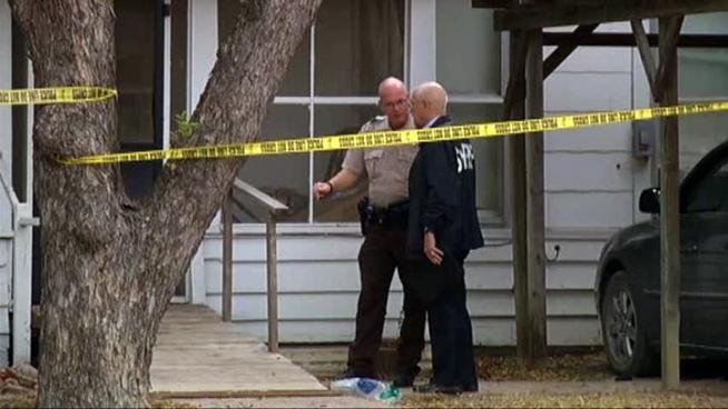 The aunt of a man who fired at a police officer responding to a family disturbance says her nephew had a history of mental illness.