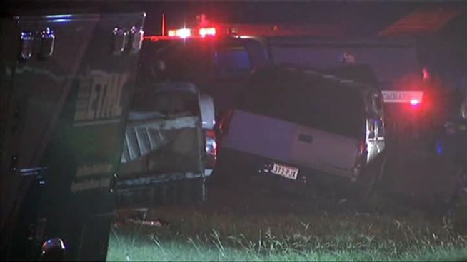 A chain-reaction crash in Kaufman County killed a teenager and sent at least 10 others to the hospital.