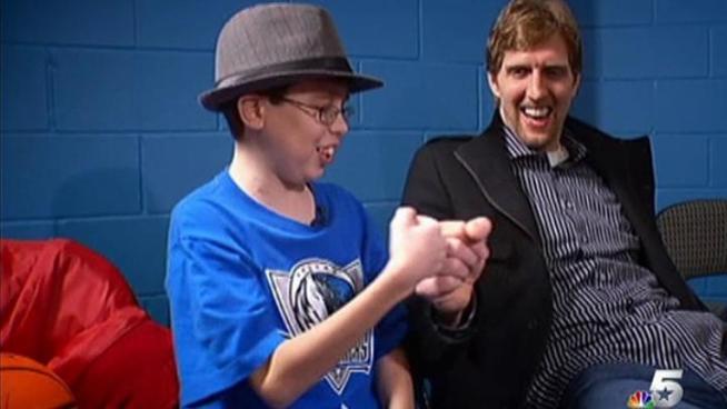 The Dallas Mavericks make a dream come true for a teenager once kept home from school by illness