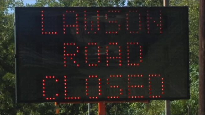Drivers in Mesquite will need to detour around Lawson Rd. as crews repair the roadway's bridge.
