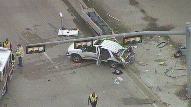 RAW VIDEO:Two Vehicles Collide in Lewisville