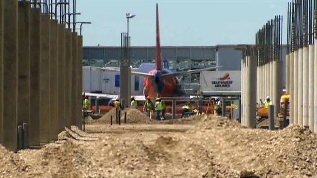 The new terminal at Dallas Love Field is starting to take shape.