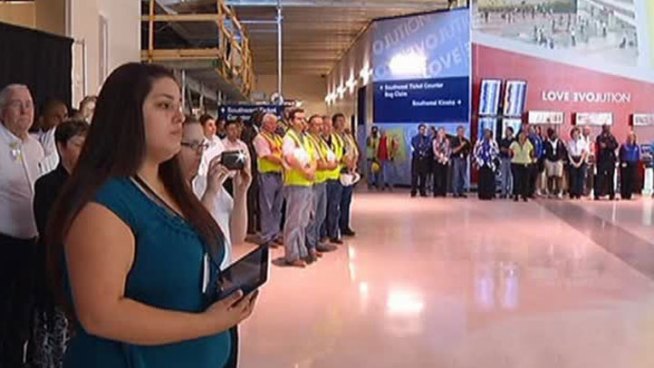 Dallas Love Field held a memorial service Tuesday morning to remember the victims of Sept. 11, 2001.