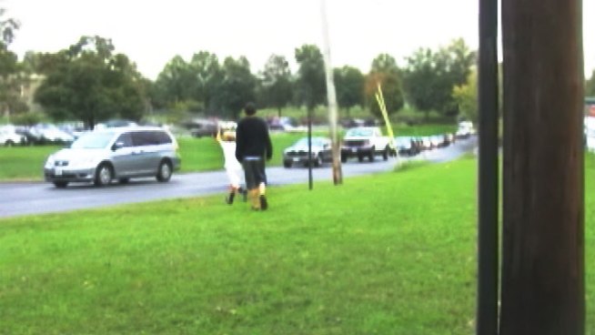 A Frederick County high school student was hit and chased by a bully -- right in front of a TV crew.