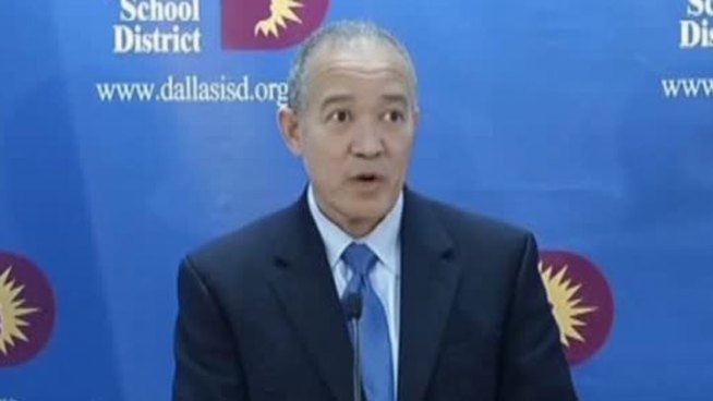Mike Miles is laying out his plan to improve Dallas schools, which includes slashing some of the top jobs in the district.