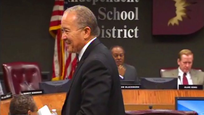 There was tension between Dallas Independent School District trustees and new superintendent Mike Miles over his plan for the district.