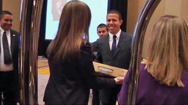 NBC 5 helped send a group of graduating seniors to college with something many can't afford, a new laptop.