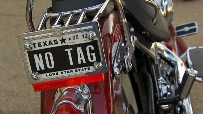 An Irving man with the vanity plate 