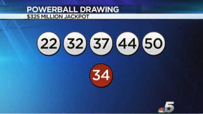 Winning Numbers for November 24, 2012 Jackpot: 22, 32, 37, 44, 50 AND THE POWERBALL 34