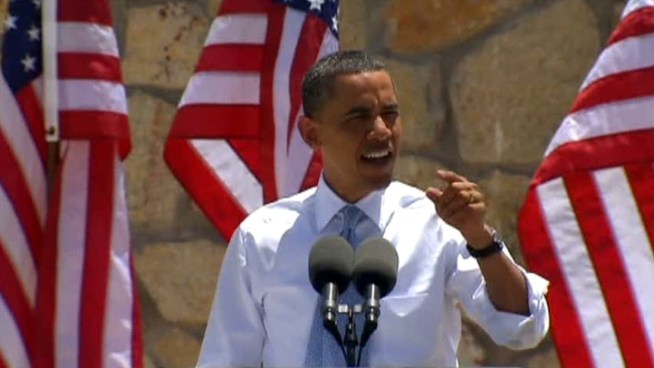 President Barack Obama was in Gov. Rick Perry's backyard, but the two did not meet.