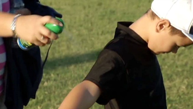 The parents of children participating in outdoor sports in McKinney are taking precautions against mosquitoes.