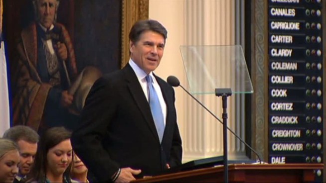 Gov. Rick Perry will give the State of the State speech in Austin on Tuesday.