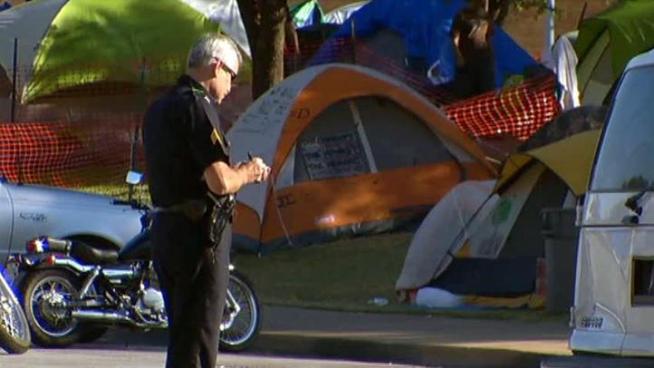 A convicted sex offender has been arrested on suspicion of having sex with a teenage girl at Occupy Dallas.