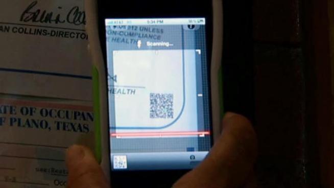 Diners at Plano restaurants can look up health inspection reports by scanning a QR code with their smartphone.