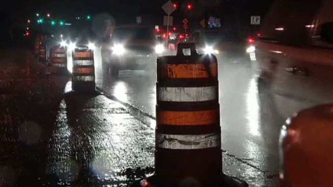 The Texas Department of Transportation is reminding drivers to slow down when navigating around orange barrels in wet weather.