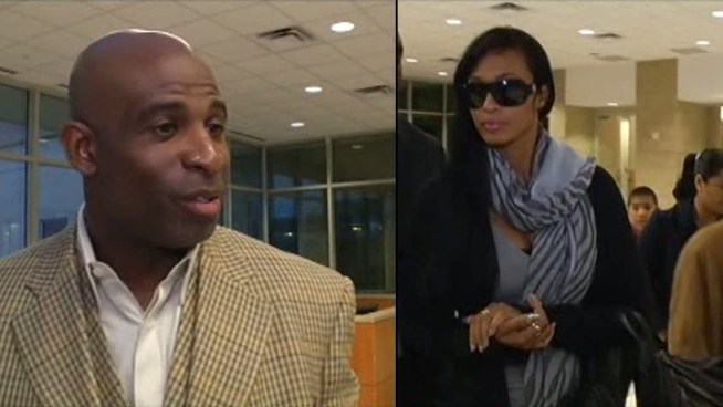 Former Dallas Cowboys football player Deion Sanders says his divorce is draining his finances dry.