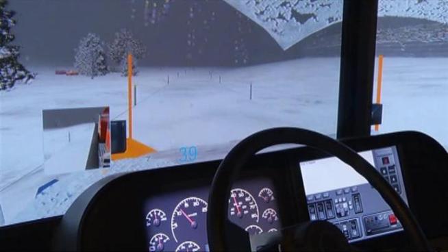 NTTA is using simulators to train drivers on brand new snow plows.
