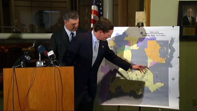 Aerial spraying is scheduled to begin at 9 p.m., weather permitting. The spraying begins an hour earlier than on Thursday because rain stopped pilots from spraying half of Thursday's targeted area.