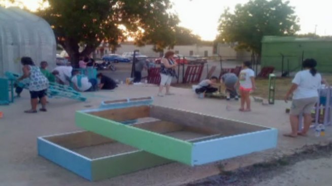 A group of East Fort Worth volunteers are asking for your help to find stolen garden beds that  are part of a neighborhood revitalization project.