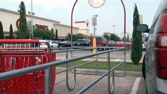 A Target shopper says a man tried to take pictures up her dress with his cellphone while she was shopping for Mother's Day cards.
