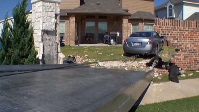 Residents along Timberland Boulevard in North Fort Worth are raising concerns about speeding drivers after two cars crashed through the neighborhood's brick walls in the last five days.