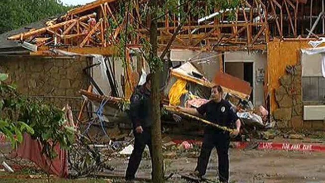 An apparent tornado that moved through Arlington damaged approximately 150 homes in the city's southwest side, the fire department said.