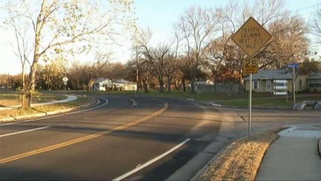 One Arlington neighborhood benefits from street barriers slowing traffic.