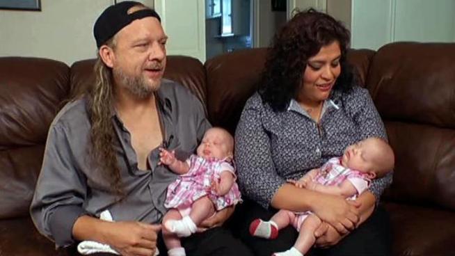 Identical twins in Dallas underwent the first fetal surgery in North Texas to correct twin-twin transfusion syndrome.