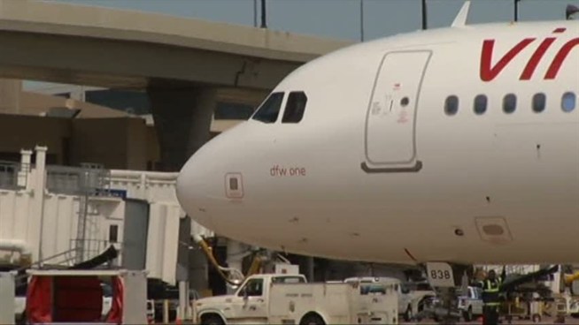 Virgin America has christened one of it's planes the DFW One.