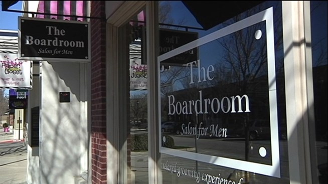 The Boardroom offers relaxed grooming experience -- for the guys.