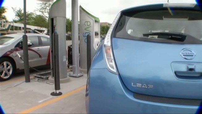 The state's first fast-charging station for electric vehicles opened Friday in Dallas.