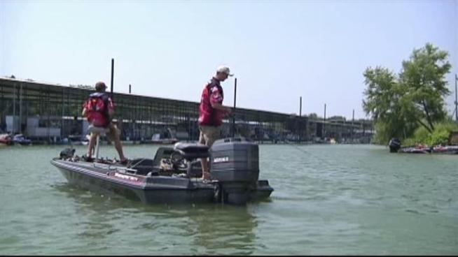 Fishermen will compete for fish while partiers compete for choice places to park their boats on Lake Lewisville this weekend.