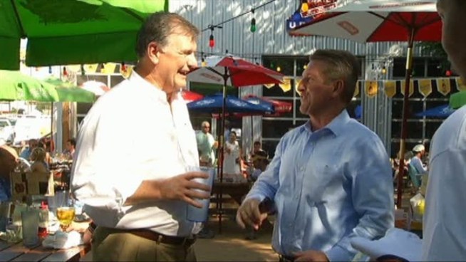 North Texans voted early and often at the Katy Trail Ice House's informal beer/mayor poll.