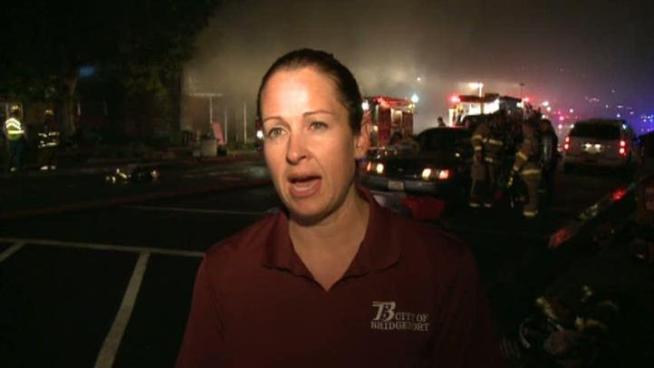 Amber Fogelman with the city of Bridgeport talks about Wednesday morning's fire.