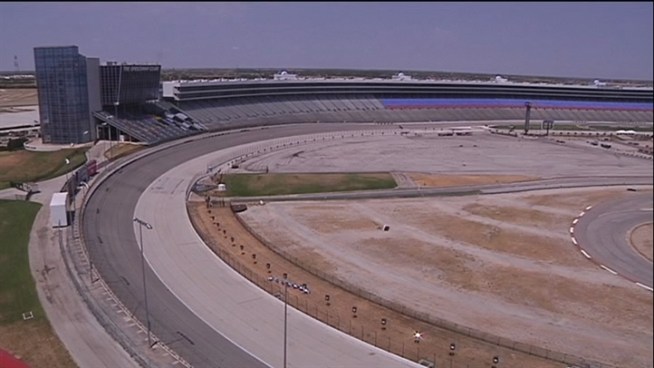 The massive Texas Motor Speedway hosts one million people a year.
