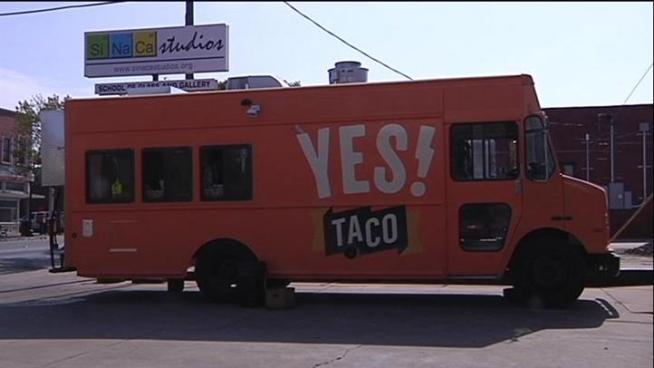 Head to Fort Worth for a retro orange food truck specializing in authentic street tacos.