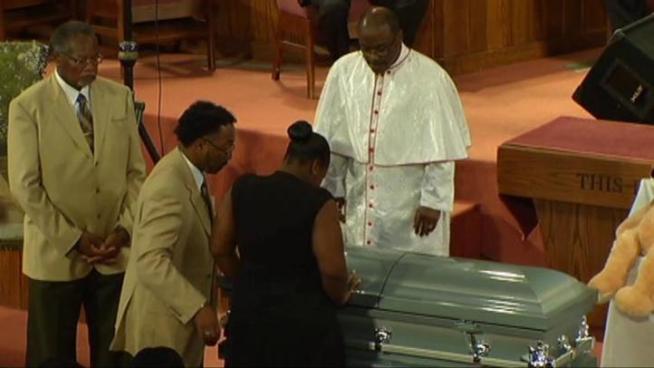 Naim Muhammad, 5, and his brother Elijah, 3, were buried Saturday.