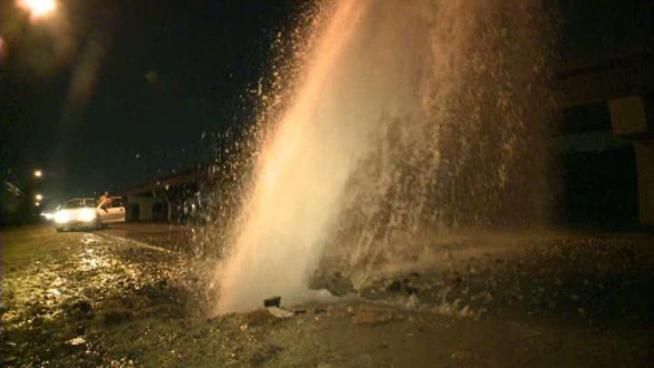 Water Department crews are working to fix a water main break on Denton Drive near Royal Lane.