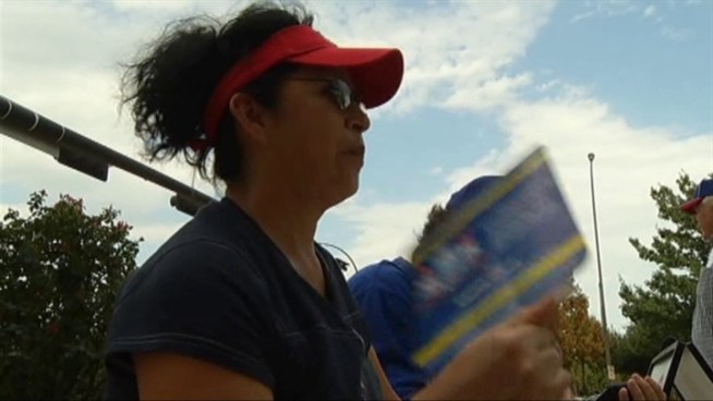 Rangers fans braved another record-breaking day of triple digit heat to take in Tuesday's game.